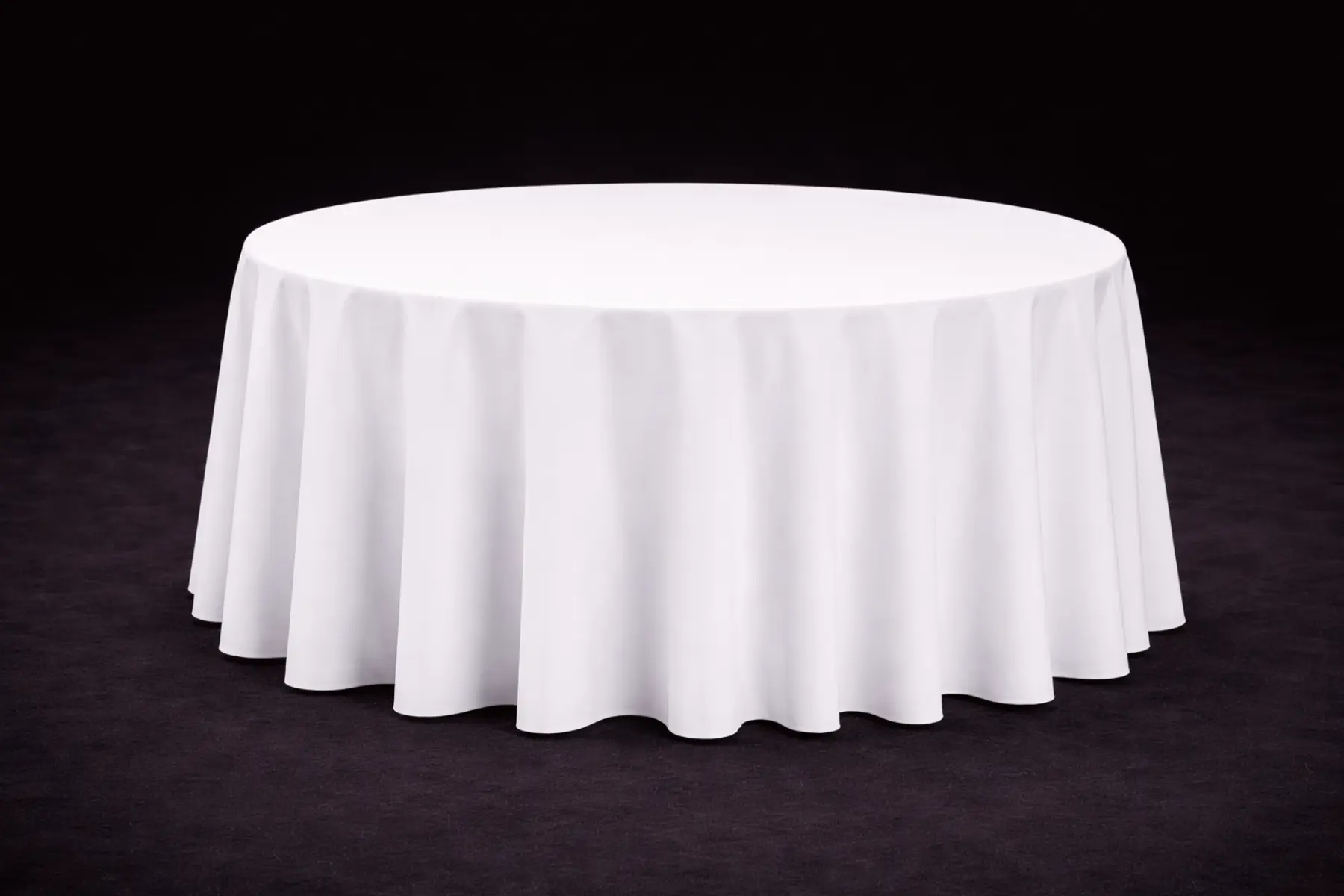 Banketttisch rund mieten (mit Tischdecke)