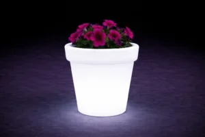 LED Blumentopf rund mieten