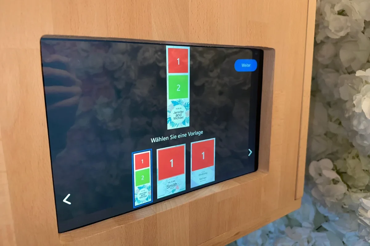 Auswahlmenü Vorlagen